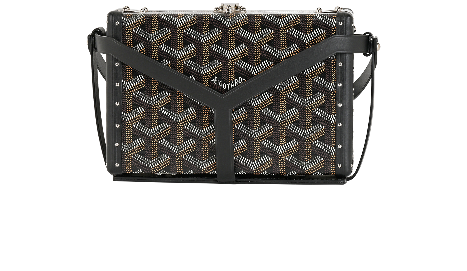 Goyard Minaudiere Trunk, &pound;3,500, Handbags, Black, Canvas, Back view